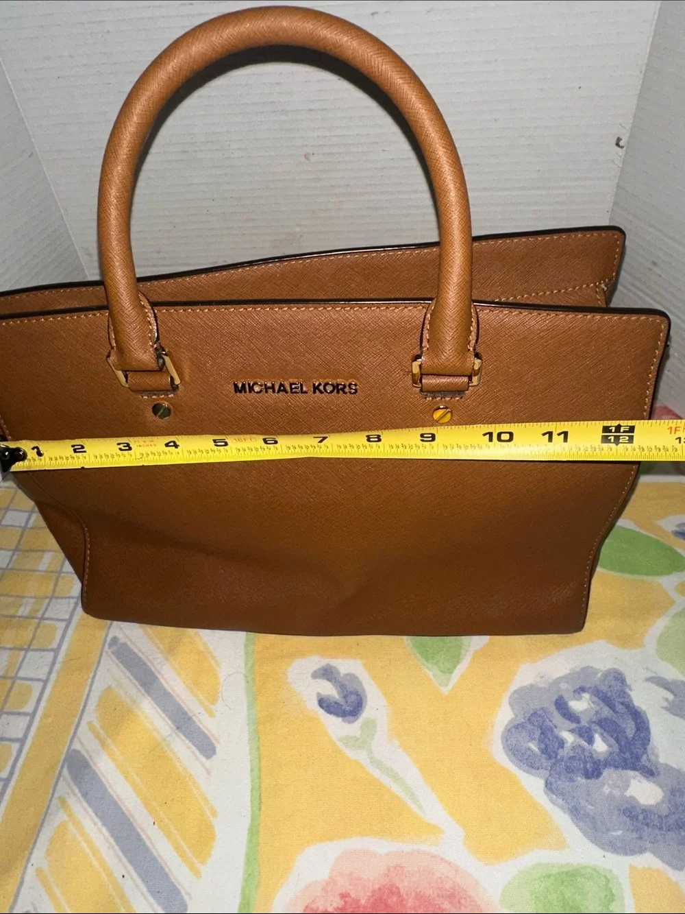 MICHAEL KORS  large Selma saffiano leather satchel